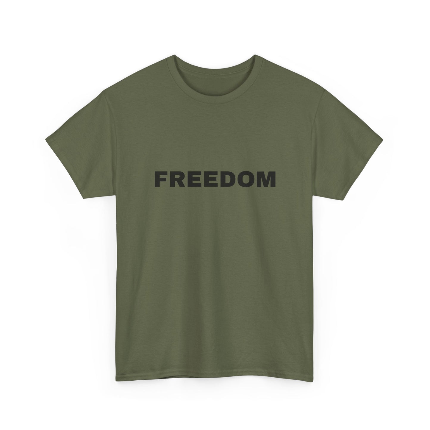 Freedom Unisex Heavy Cotton Tee - Motivational Shirt, Casual Wear, Gift for Activists, Everyday Comfort, Inspirational Apparel