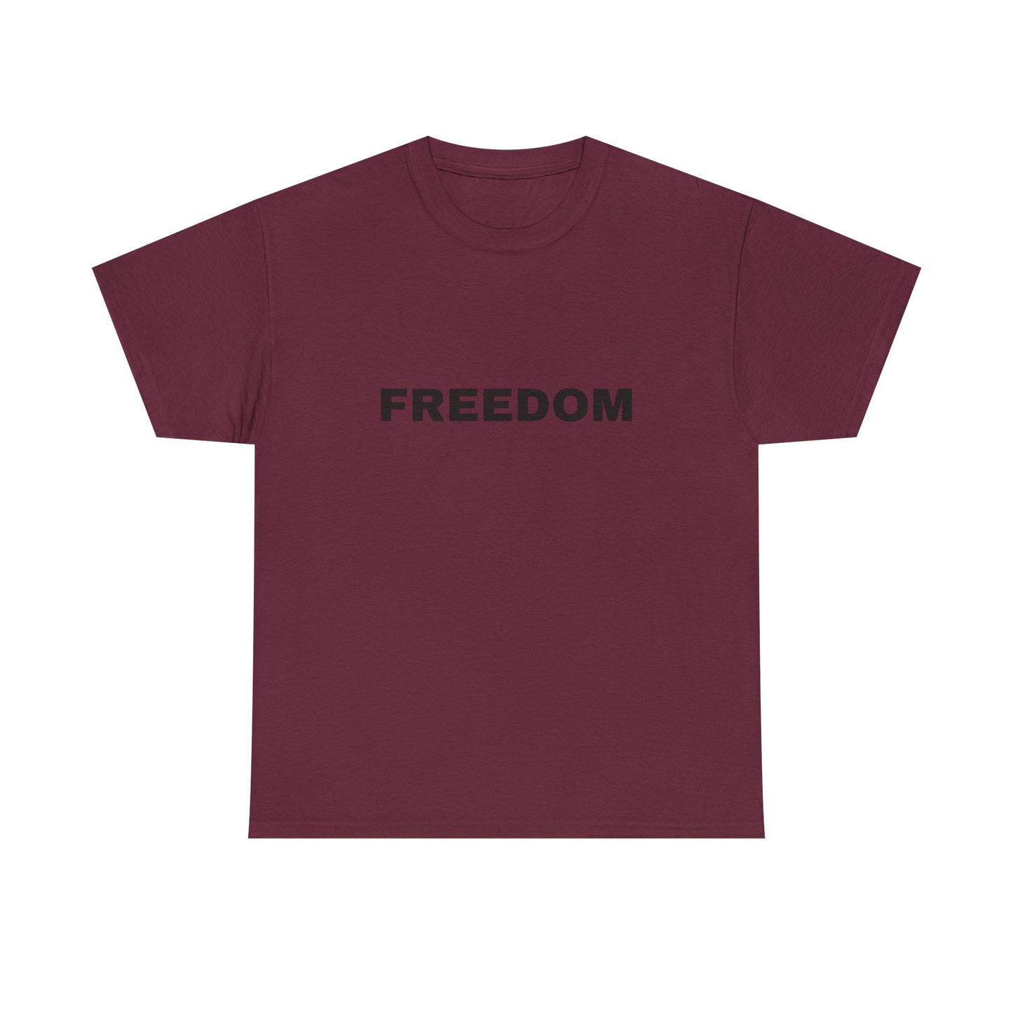 Freedom Unisex Heavy Cotton Tee - Motivational Shirt, Casual Wear, Gift for Activists, Everyday Comfort, Inspirational Apparel