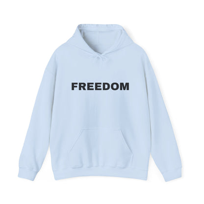Freedom Hooded Sweatshirt, Unisex Hooded Sweatshirt, Trendy Sweatshirt for All, Casual Wear, Gift for Activists, Cozy Fashion