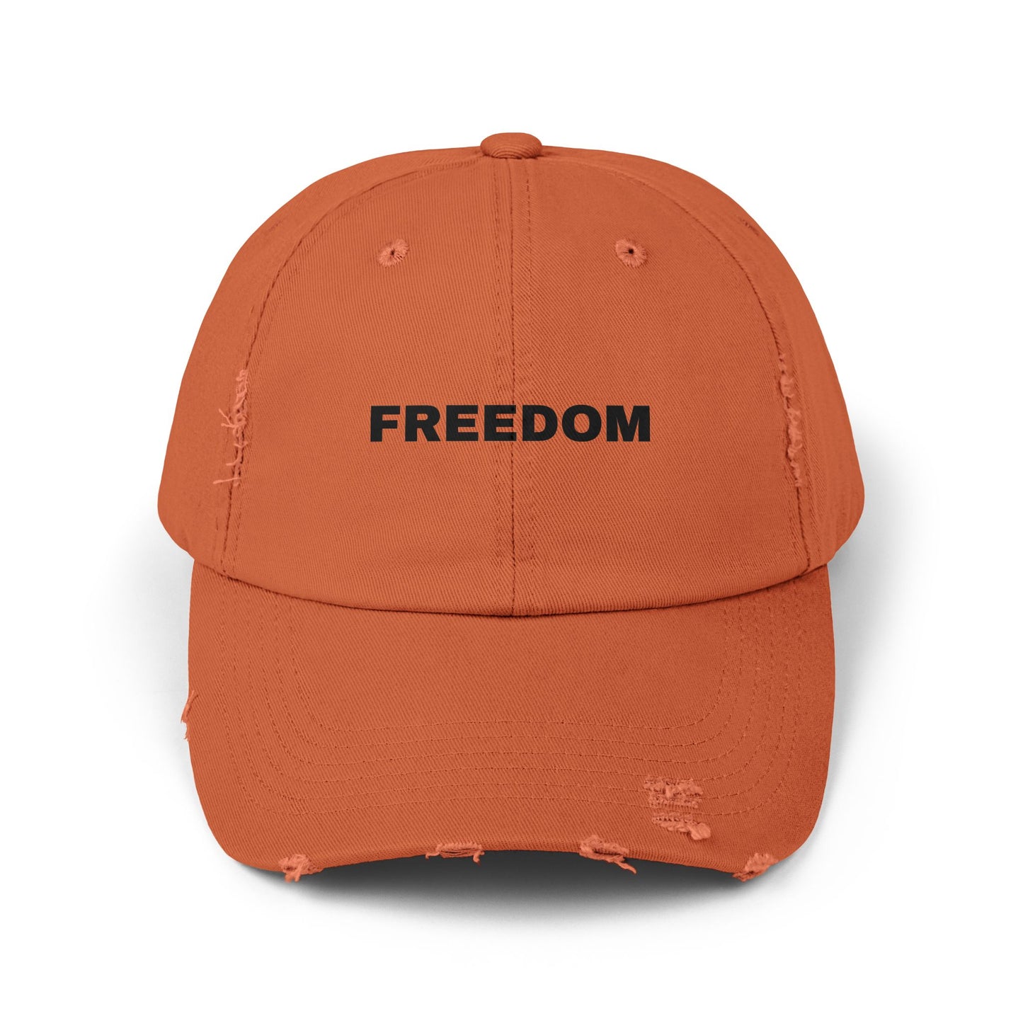 Freedom Distressed Cap - Casual Hat for Outdoor Adventures, Gifts for Friends, Festivals, Everyday Wear, Birthdays
