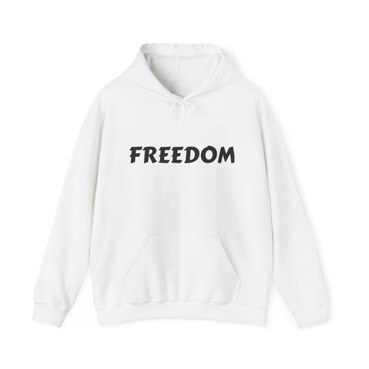 Unisex Heavy Blend™ Hooded Sweatshirt - Freedom, Comfortable Hoodie, Political Apparel, Cozy Gift for Activists