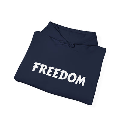 Unisex Heavy Blend™ Hooded Sweatshirt - Freedom, Comfortable Hoodie, Political Apparel, Cozy Gift for Activists