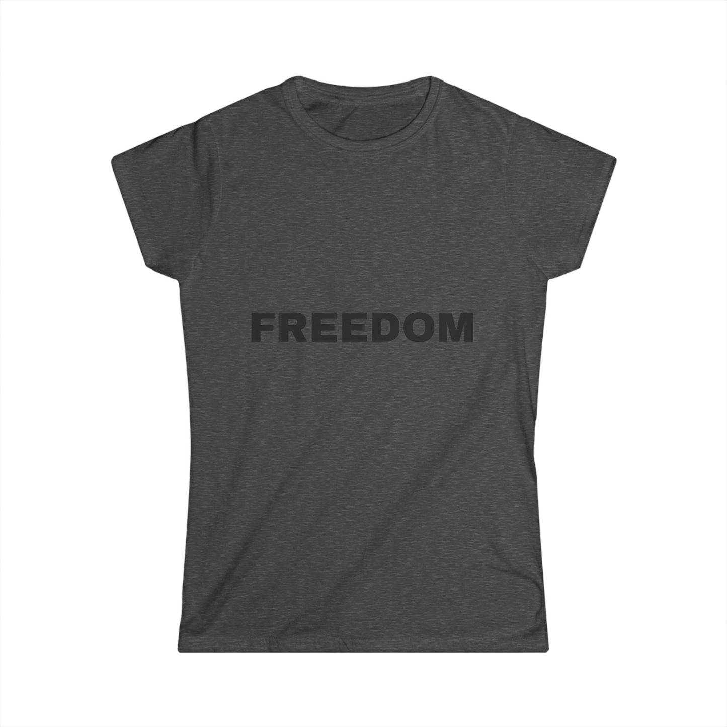 Freedom Women's Softstyle Tee, Vintage Graphic Shirt, Casual Fashion, Gift for Her, Empowerment Apparel, Everyday Wear