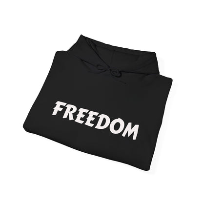 Unisex Heavy Blend™ Hooded Sweatshirt - Freedom, Comfortable Hoodie, Political Apparel, Cozy Gift for Activists