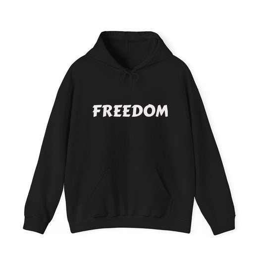 Unisex Heavy Blend™ Hooded Sweatshirt - Freedom, Comfortable Hoodie, Political Apparel, Cozy Gift for Activists