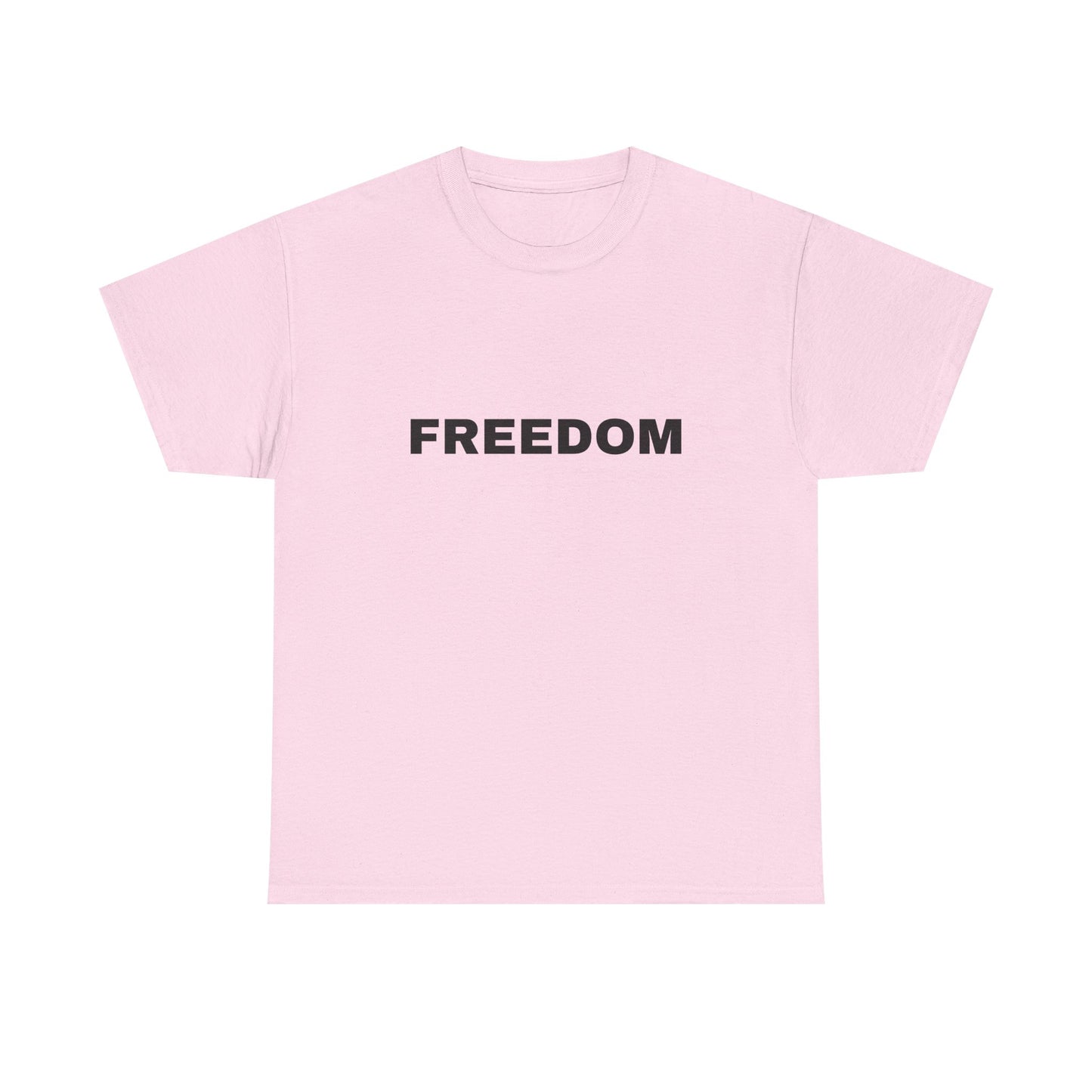 Freedom Unisex Heavy Cotton Tee - Motivational Shirt, Casual Wear, Gift for Activists, Everyday Comfort, Inspirational Apparel