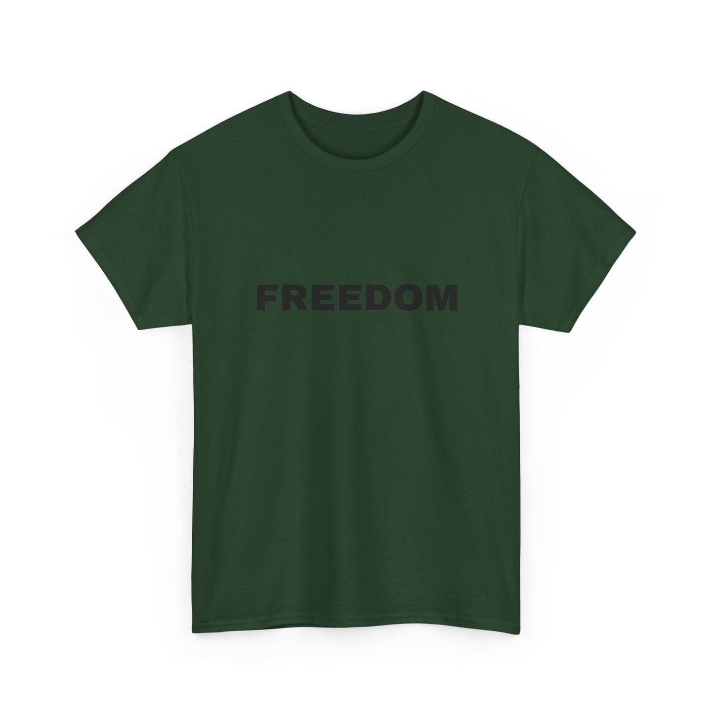 Freedom Unisex Heavy Cotton Tee - Motivational Shirt, Casual Wear, Gift for Activists, Everyday Comfort, Inspirational Apparel
