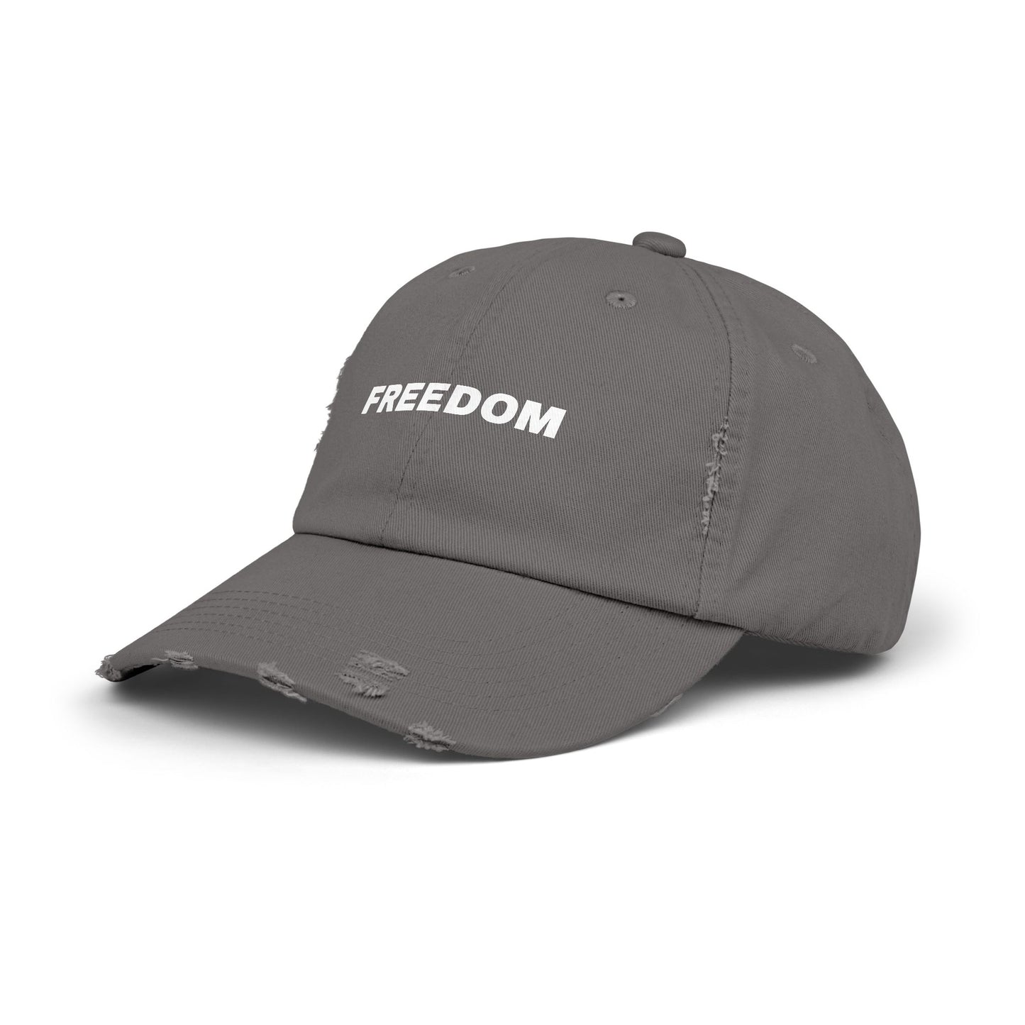 Freedom Distressed Cap - Casual Hat for Outdoor Adventures, Gifts for Friends, Festivals, Everyday Wear, Birthdays