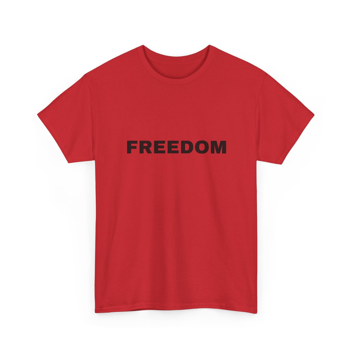Freedom Unisex Heavy Cotton Tee - Motivational Shirt, Casual Wear, Gift for Activists, Everyday Comfort, Inspirational Apparel