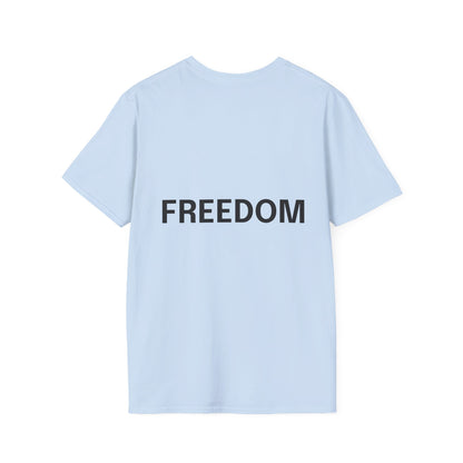Freedom Unisex Softstyle T-Shirt | Casual Wear, Gift for Friends, Summer Fashion, Motivational Tee, Everyday Comfort
