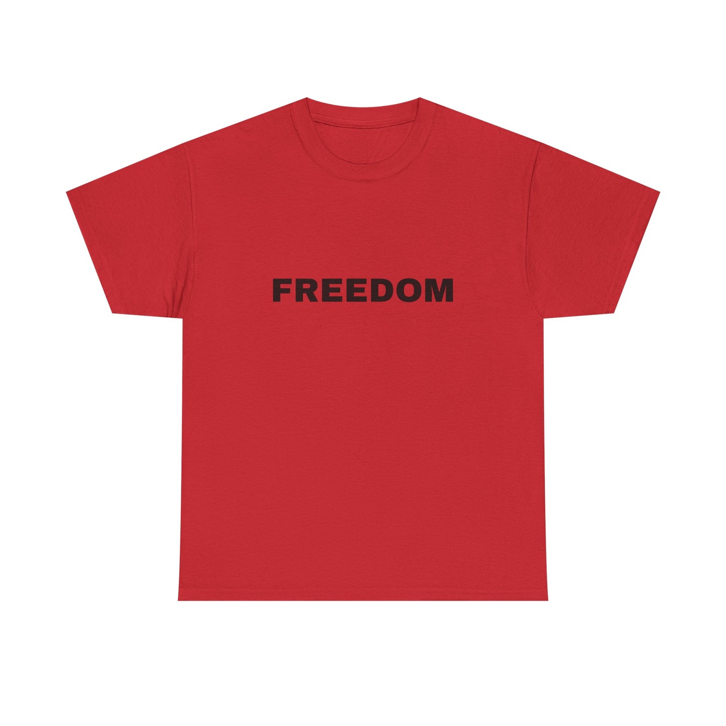 Freedom Unisex Heavy Cotton Tee - Motivational Shirt, Casual Wear, Gift for Activists, Everyday Comfort, Inspirational Apparel
