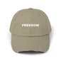 Freedom Distressed Cap - Casual Hat for Outdoor Adventures, Gifts for Friends, Festivals, Everyday Wear, Birthdays