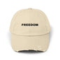Freedom Distressed Cap - Casual Hat for Outdoor Adventures, Gifts for Friends, Festivals, Everyday Wear, Birthdays