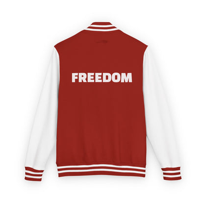 Unisex Heavyweight Letterman Jacket, Freedom Spirit Jacket, Casual Outerwear, Sporty College Style, Gift for Graduates, Trendy [...]