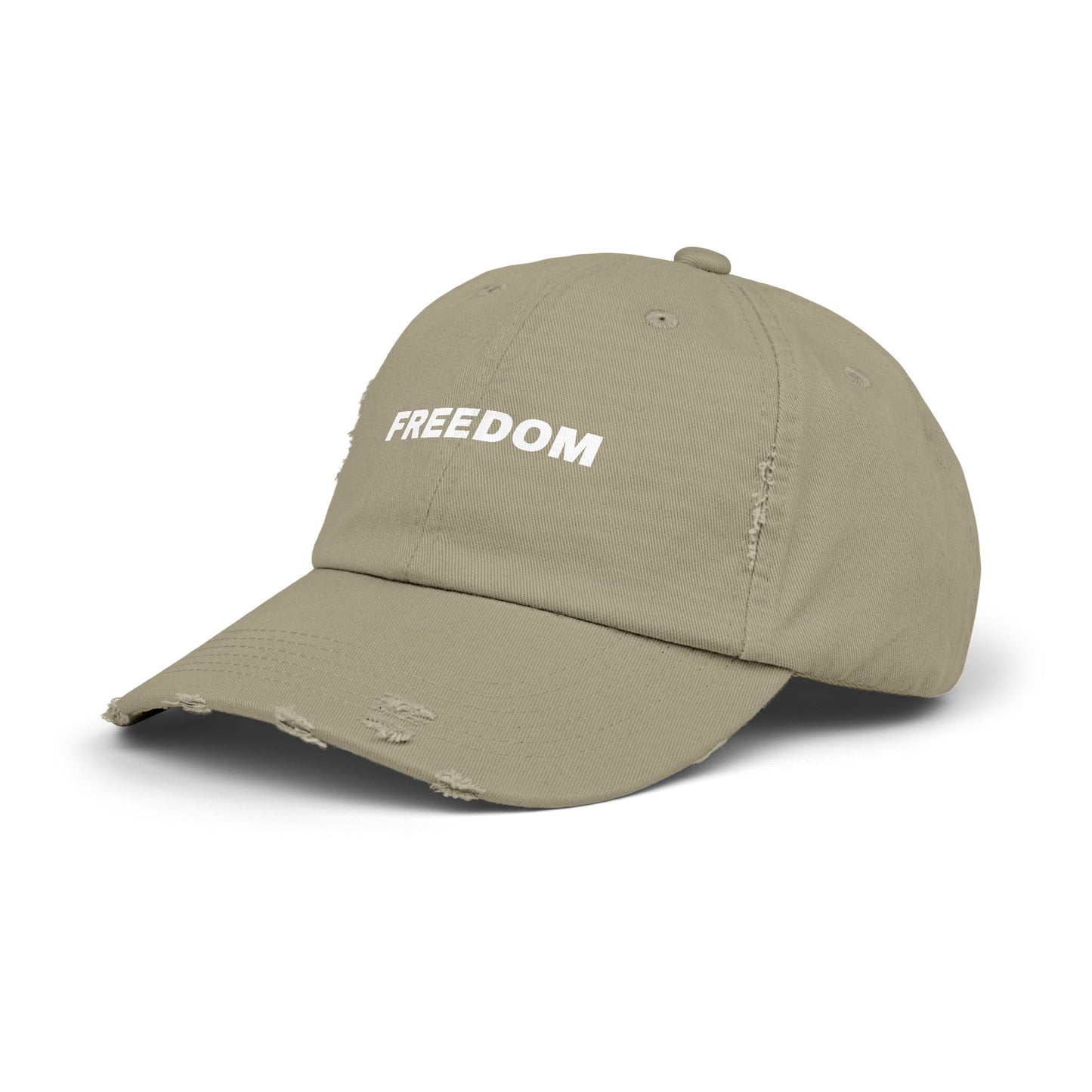 Freedom Distressed Cap - Casual Hat for Outdoor Adventures, Gifts for Friends, Festivals, Everyday Wear, Birthdays