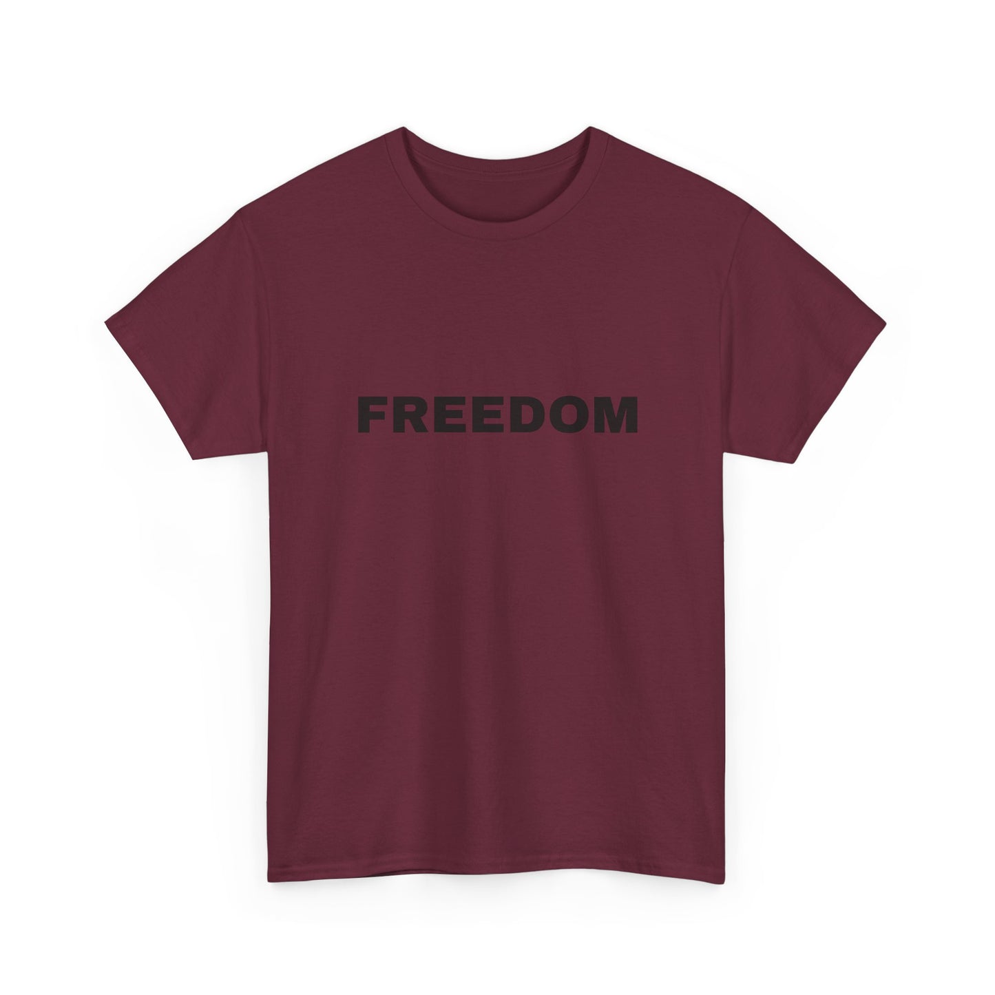 Freedom Unisex Heavy Cotton Tee - Motivational Shirt, Casual Wear, Gift for Activists, Everyday Comfort, Inspirational Apparel