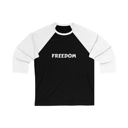 Unisex Baseball Tee - Freedom & Custom Name Shirt, Personalized Gift, Sports Team Apparel, Casual Wear, Summer Outing