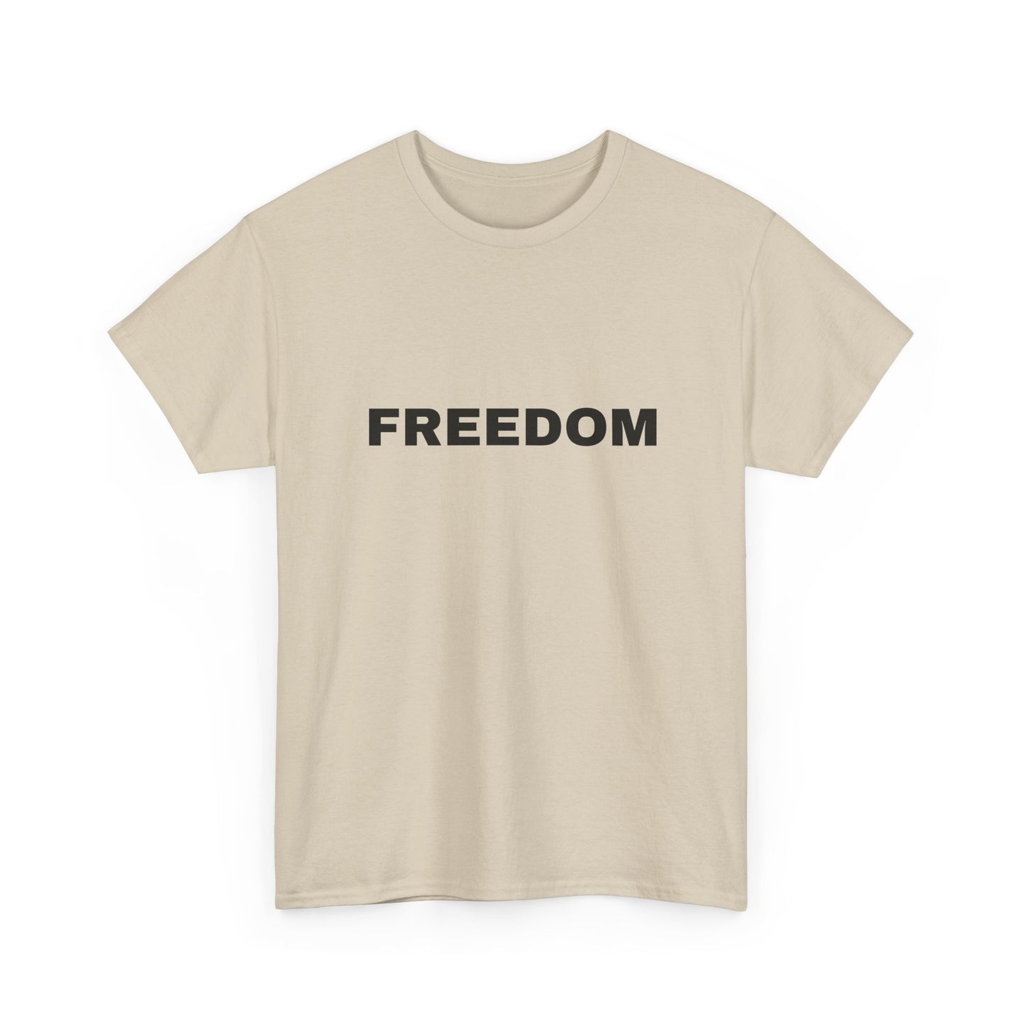 Freedom Unisex Heavy Cotton Tee - Motivational Shirt, Casual Wear, Gift for Activists, Everyday Comfort, Inspirational Apparel