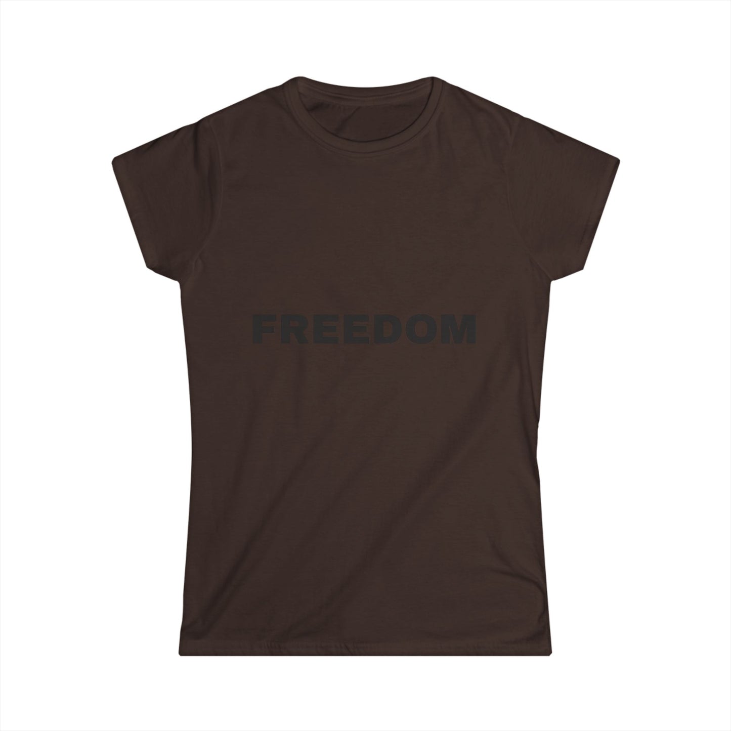 Freedom Women's Softstyle Tee, Vintage Graphic Shirt, Casual Fashion, Gift for Her, Empowerment Apparel, Everyday Wear