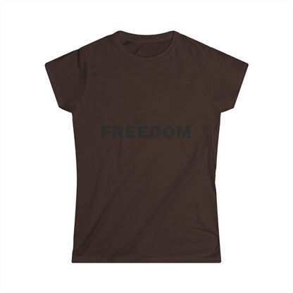 Freedom Women's Softstyle Tee, Vintage Graphic Shirt, Casual Fashion, Gift for Her, Empowerment Apparel, Everyday Wear