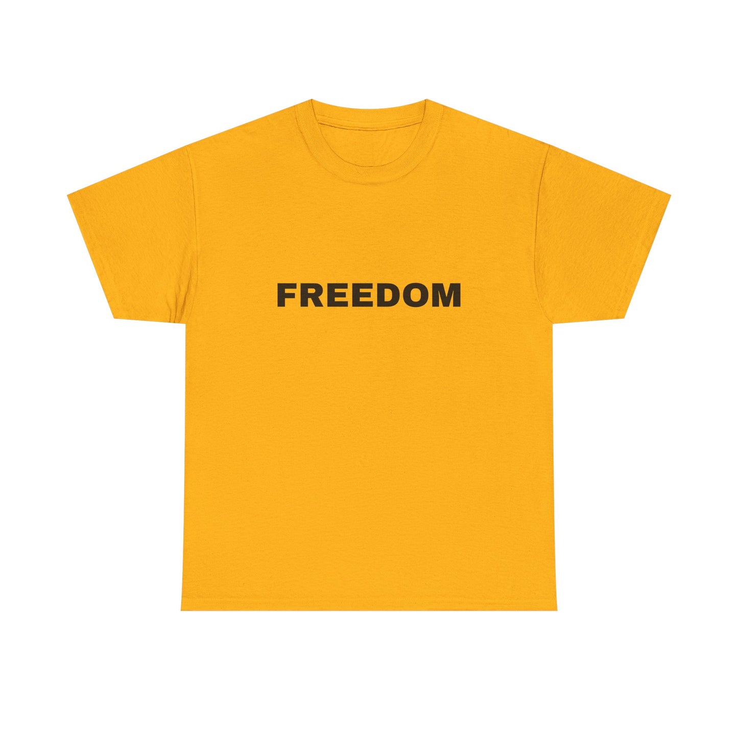 Freedom Unisex Heavy Cotton Tee - Motivational Shirt, Casual Wear, Gift for Activists, Everyday Comfort, Inspirational Apparel