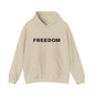 Freedom Hooded Sweatshirt, Unisex Hooded Sweatshirt, Trendy Sweatshirt for All, Casual Wear, Gift for Activists, Cozy Fashion