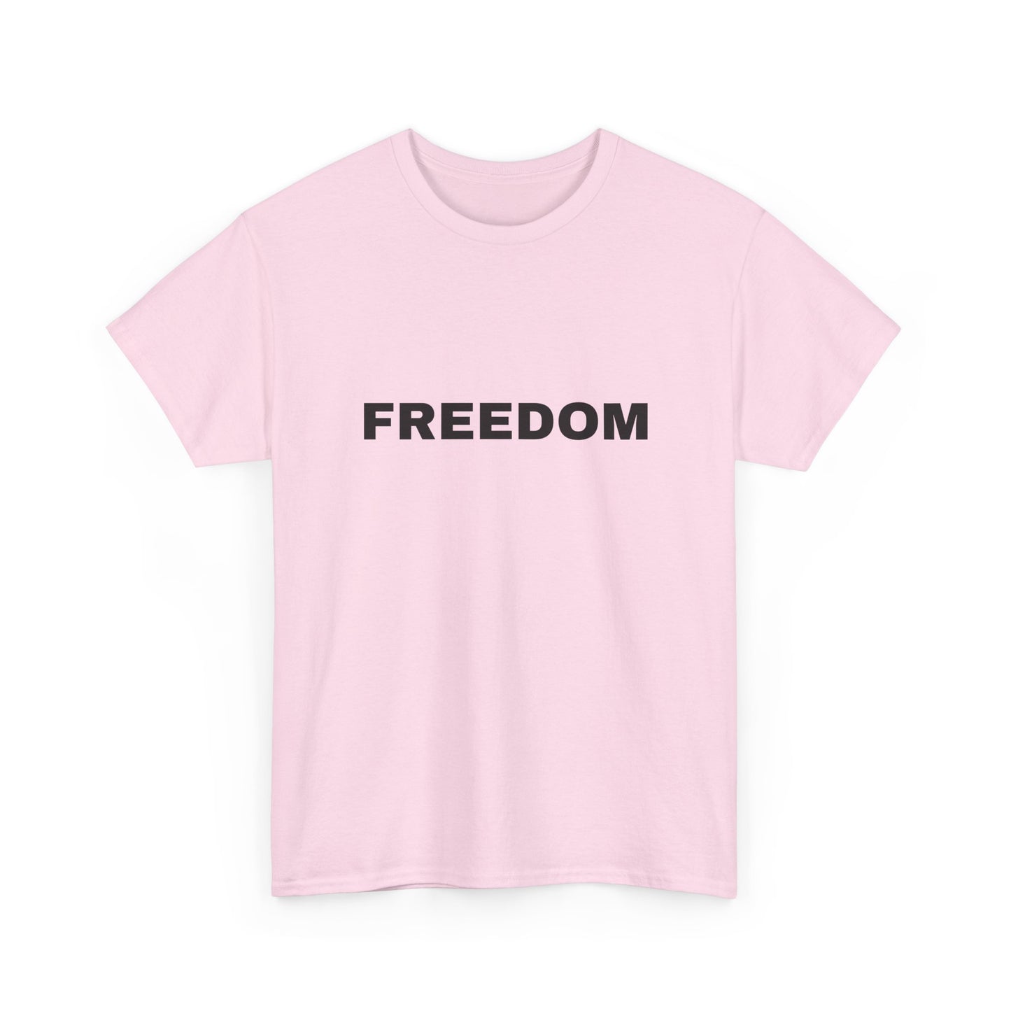 Freedom Unisex Heavy Cotton Tee - Motivational Shirt, Casual Wear, Gift for Activists, Everyday Comfort, Inspirational Apparel