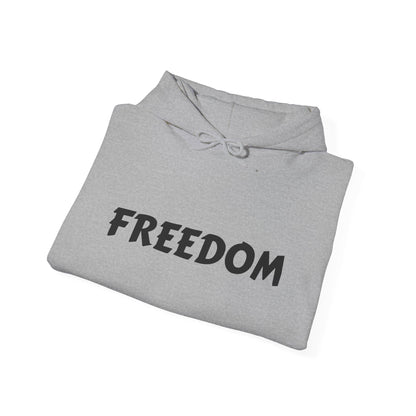 Unisex Heavy Blend™ Hooded Sweatshirt - Freedom, Comfortable Hoodie, Political Apparel, Cozy Gift for Activists