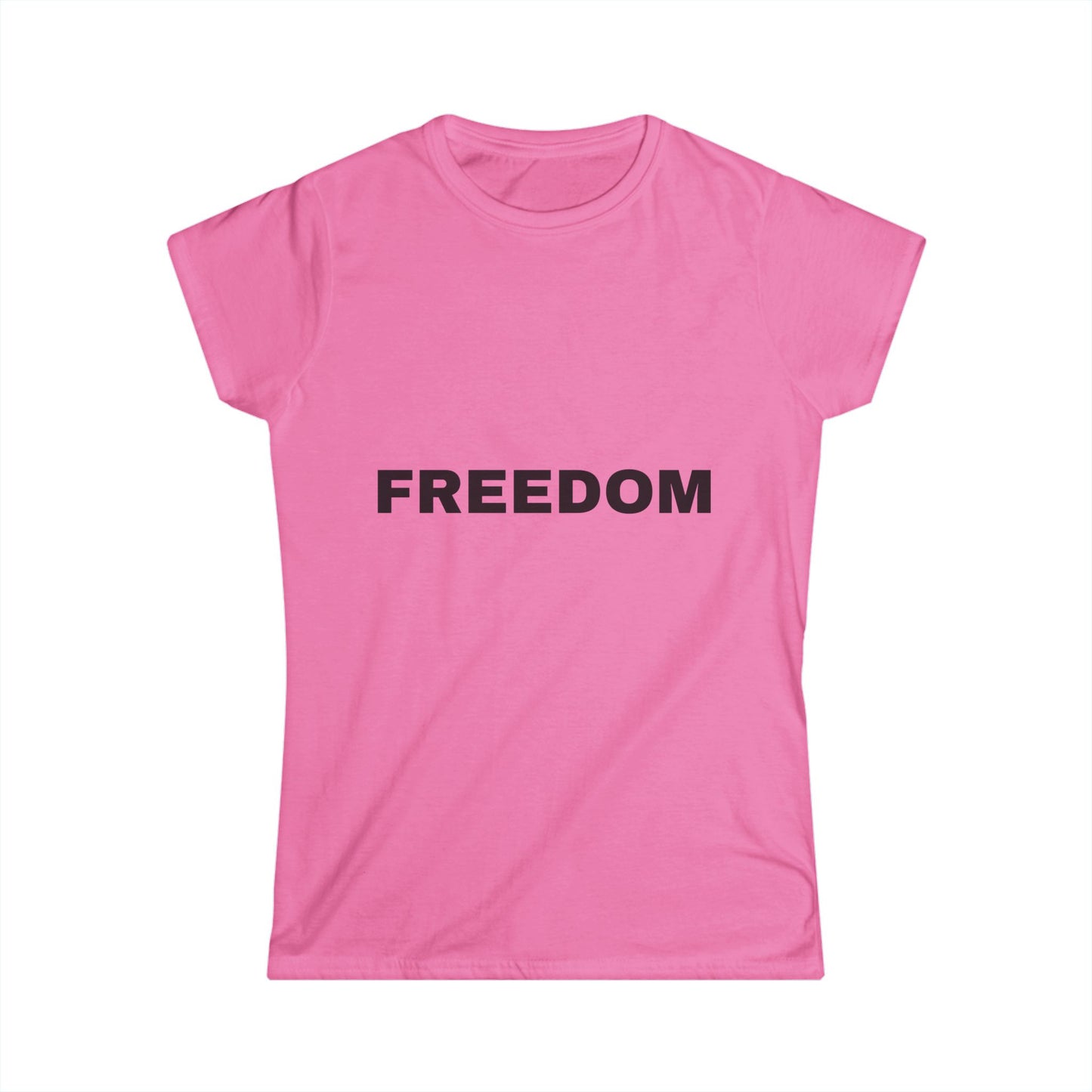 Freedom Women's Softstyle Tee, Vintage Graphic Shirt, Casual Fashion, Gift for Her, Empowerment Apparel, Everyday Wear