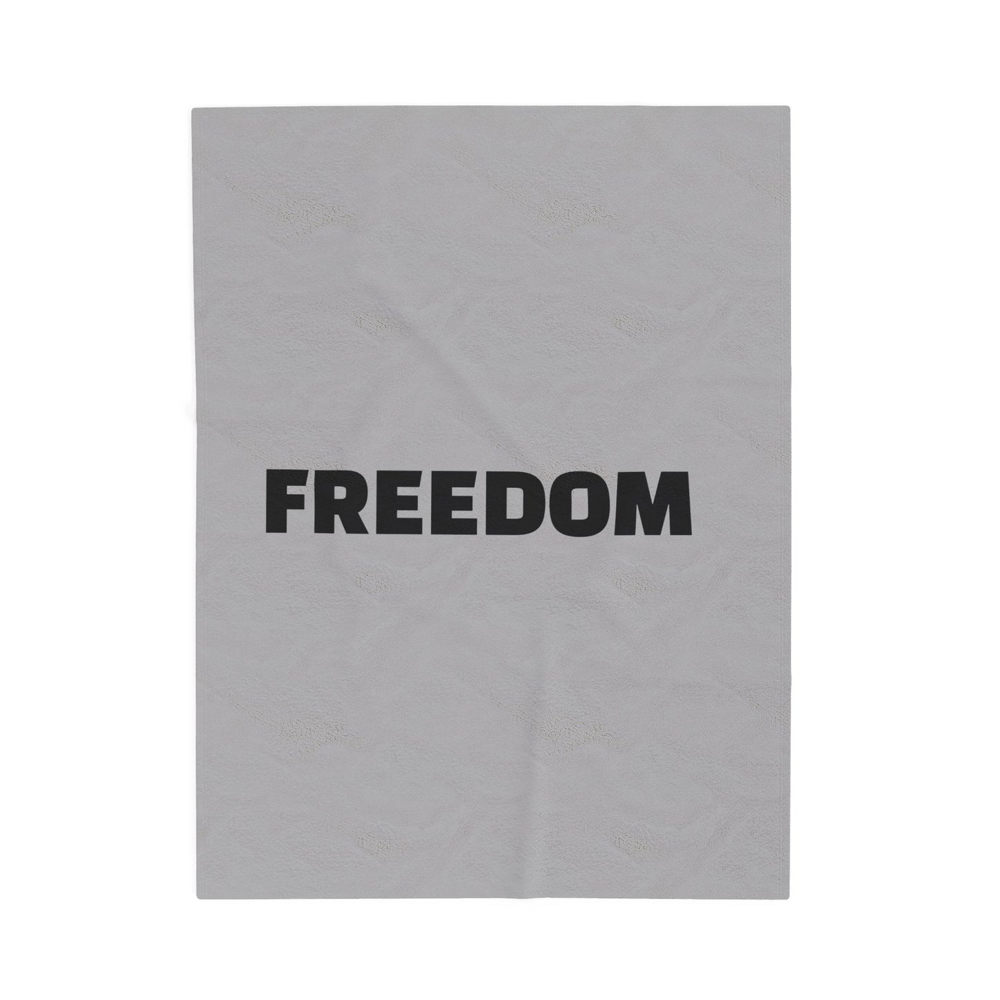 Cozy Freedom Velveteen Plush Blanket - Soft Throw, Minimalist Home Decor, Perfect for Gifts, Relaxation, and Cozy Nights