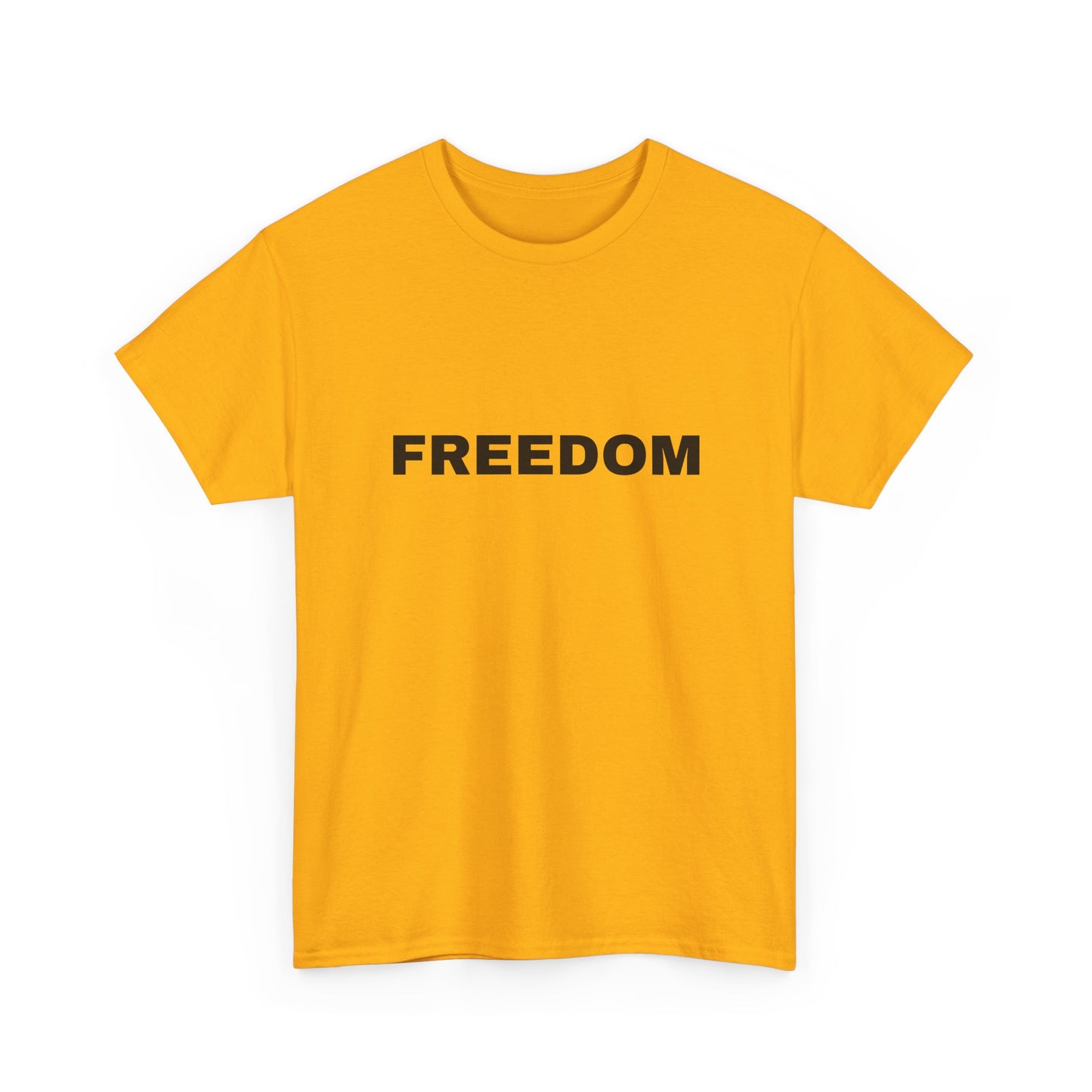 Freedom Unisex Heavy Cotton Tee - Motivational Shirt, Casual Wear, Gift for Activists, Everyday Comfort, Inspirational Apparel