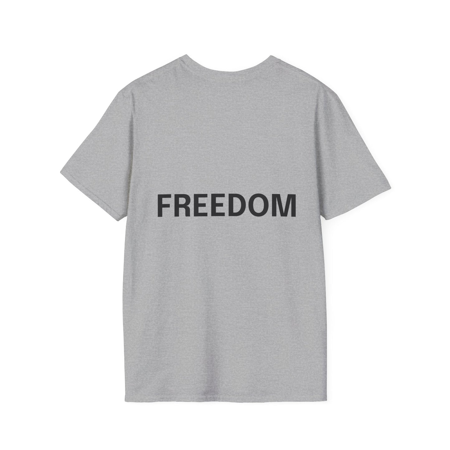 Freedom Unisex Softstyle T-Shirt | Casual Wear, Gift for Friends, Summer Fashion, Motivational Tee, Everyday Comfort