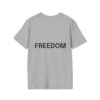 Freedom Unisex Softstyle T-Shirt | Casual Wear, Gift for Friends, Summer Fashion, Motivational Tee, Everyday Comfort