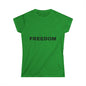 Freedom Women's Softstyle Tee, Vintage Graphic Shirt, Casual Fashion, Gift for Her, Empowerment Apparel, Everyday Wear