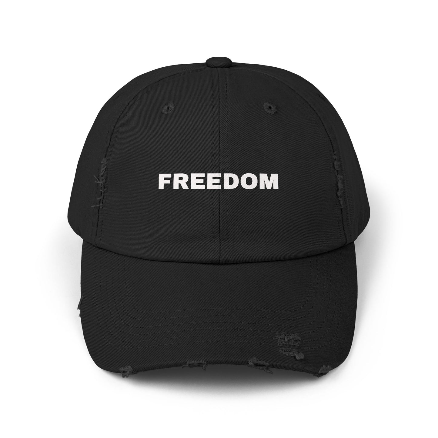 Freedom Distressed Cap - Casual Hat for Outdoor Adventures, Gifts for Friends, Festivals, Everyday Wear, Birthdays