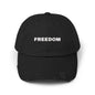 Freedom Distressed Cap - Casual Hat for Outdoor Adventures, Gifts for Friends, Festivals, Everyday Wear, Birthdays