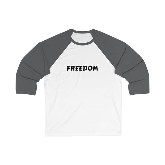 Unisex Baseball Tee - Freedom & Custom Name Shirt, Personalized Gift, Sports Team Apparel, Casual Wear, Summer Outing