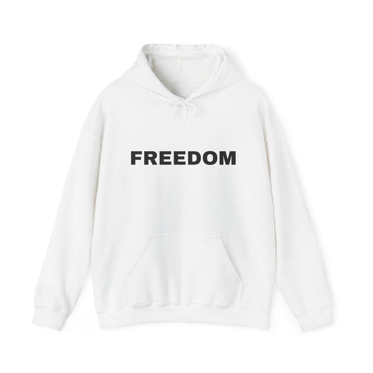 Freedom Hooded Sweatshirt, Unisex Hooded Sweatshirt, Trendy Sweatshirt for All, Casual Wear, Gift for Activists, Cozy Fashion