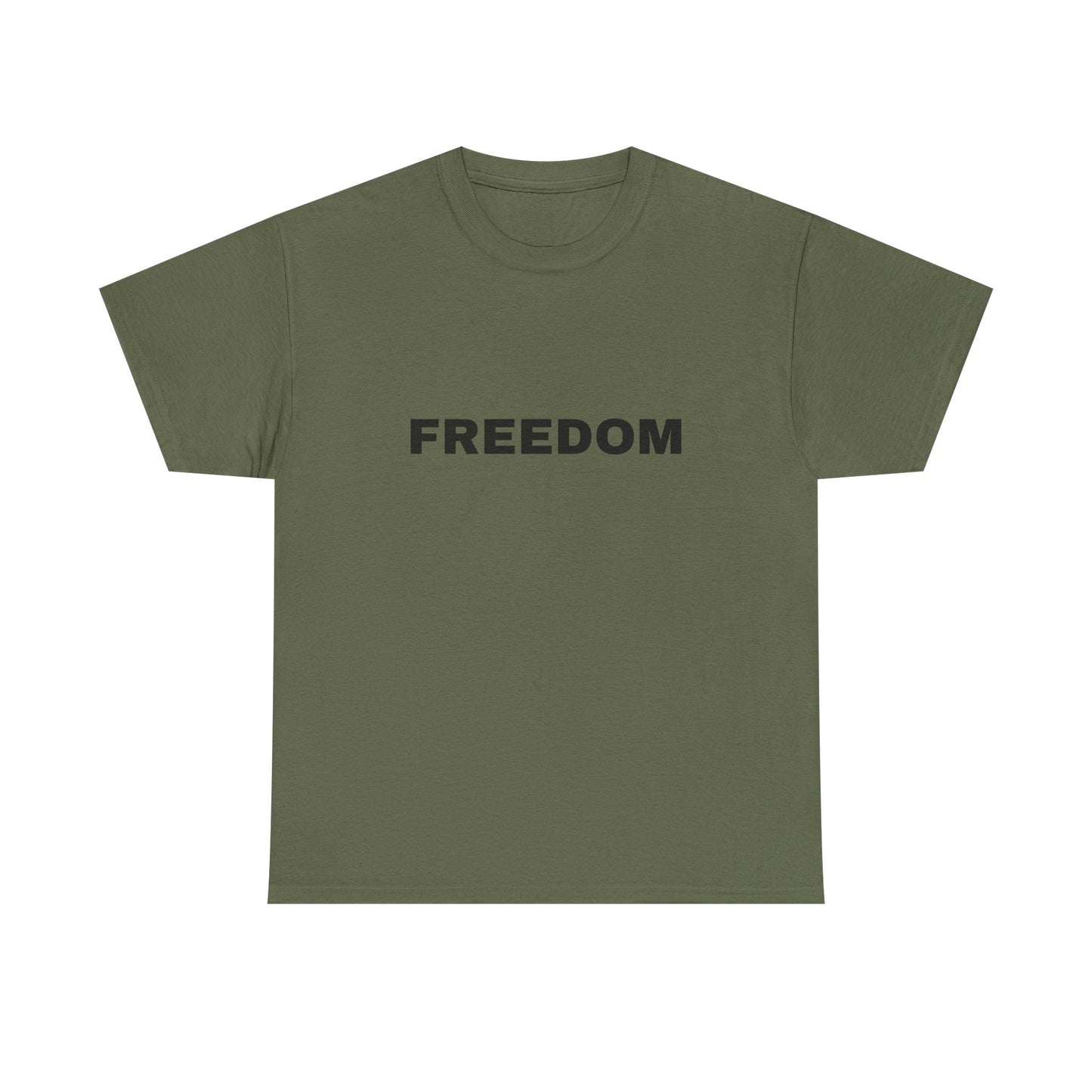 Freedom Unisex Heavy Cotton Tee - Motivational Shirt, Casual Wear, Gift for Activists, Everyday Comfort, Inspirational Apparel