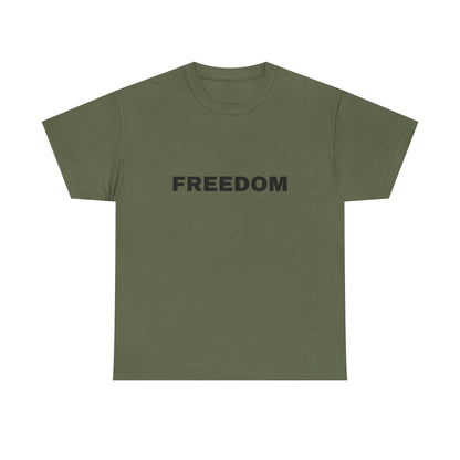 Freedom Unisex Heavy Cotton Tee - Motivational Shirt, Casual Wear, Gift for Activists, Everyday Comfort, Inspirational Apparel
