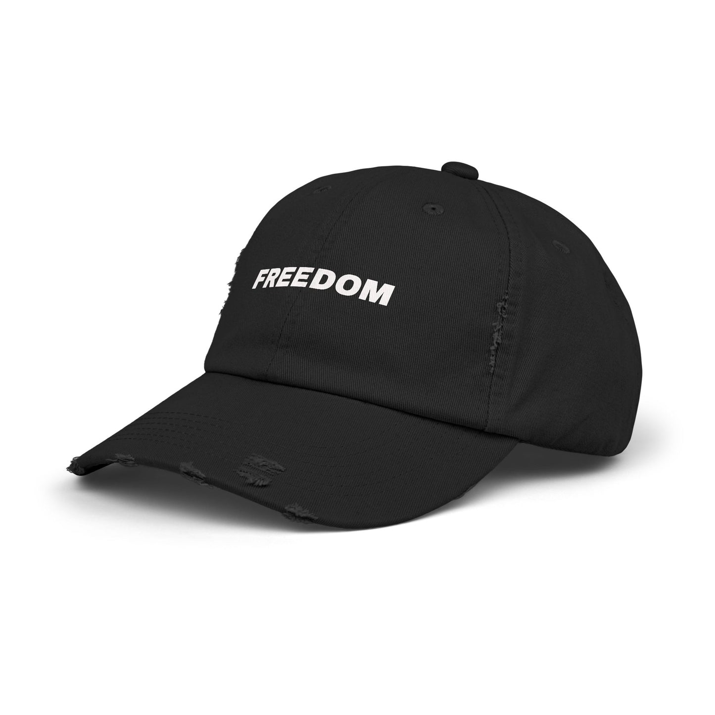Freedom Distressed Cap - Casual Hat for Outdoor Adventures, Gifts for Friends, Festivals, Everyday Wear, Birthdays