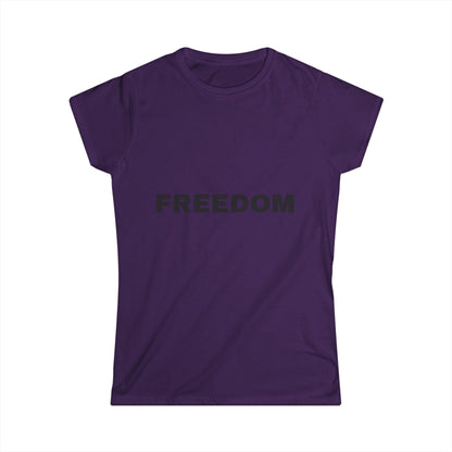 Freedom Women's Softstyle Tee, Vintage Graphic Shirt, Casual Fashion, Gift for Her, Empowerment Apparel, Everyday Wear