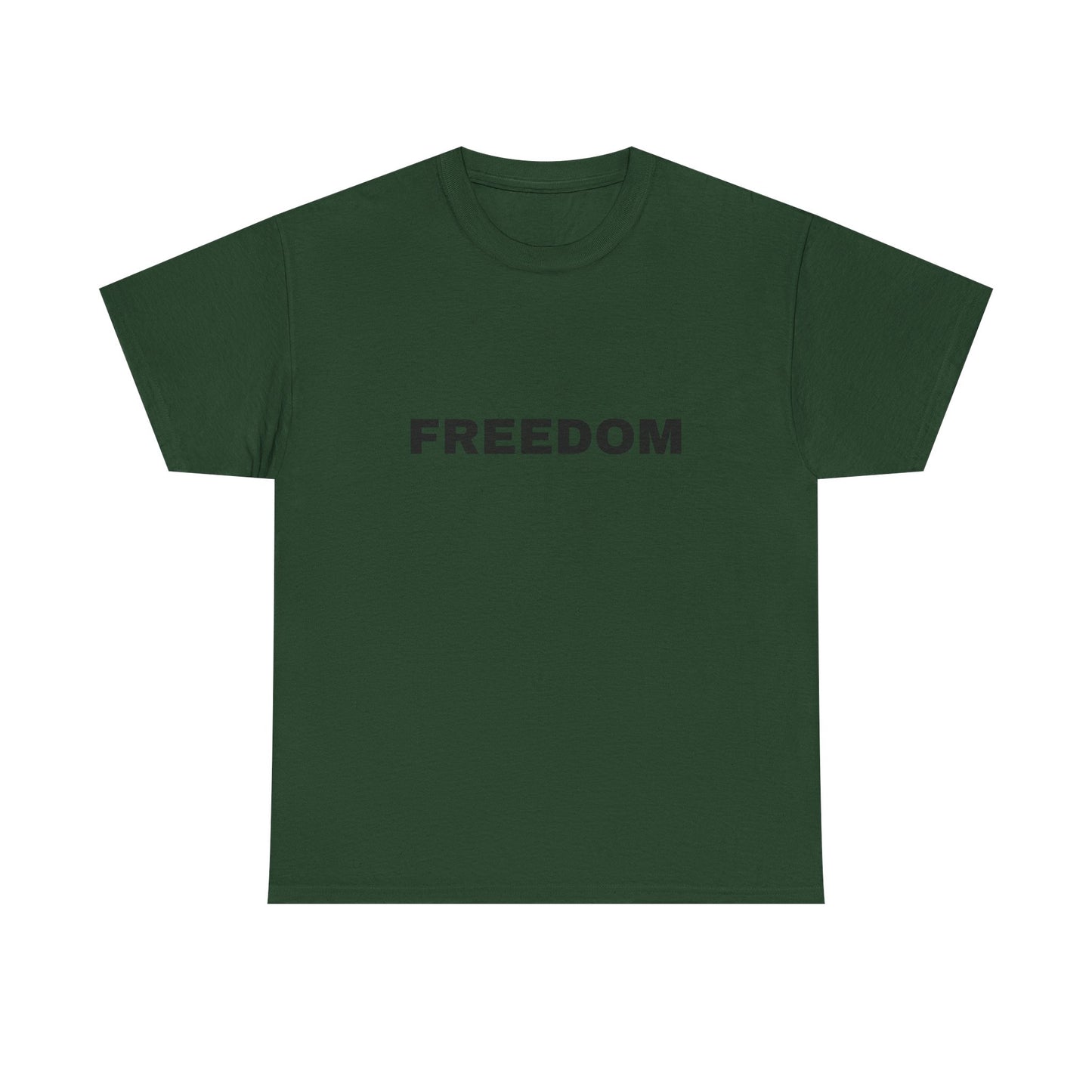 Freedom Unisex Heavy Cotton Tee - Motivational Shirt, Casual Wear, Gift for Activists, Everyday Comfort, Inspirational Apparel