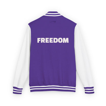 Unisex Heavyweight Letterman Jacket, Freedom Spirit Jacket, Casual Outerwear, Sporty College Style, Gift for Graduates, Trendy [...]