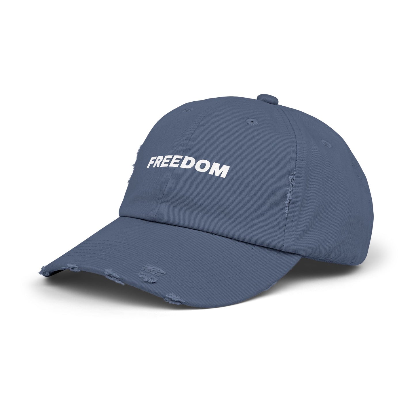 Freedom Distressed Cap - Casual Hat for Outdoor Adventures, Gifts for Friends, Festivals, Everyday Wear, Birthdays