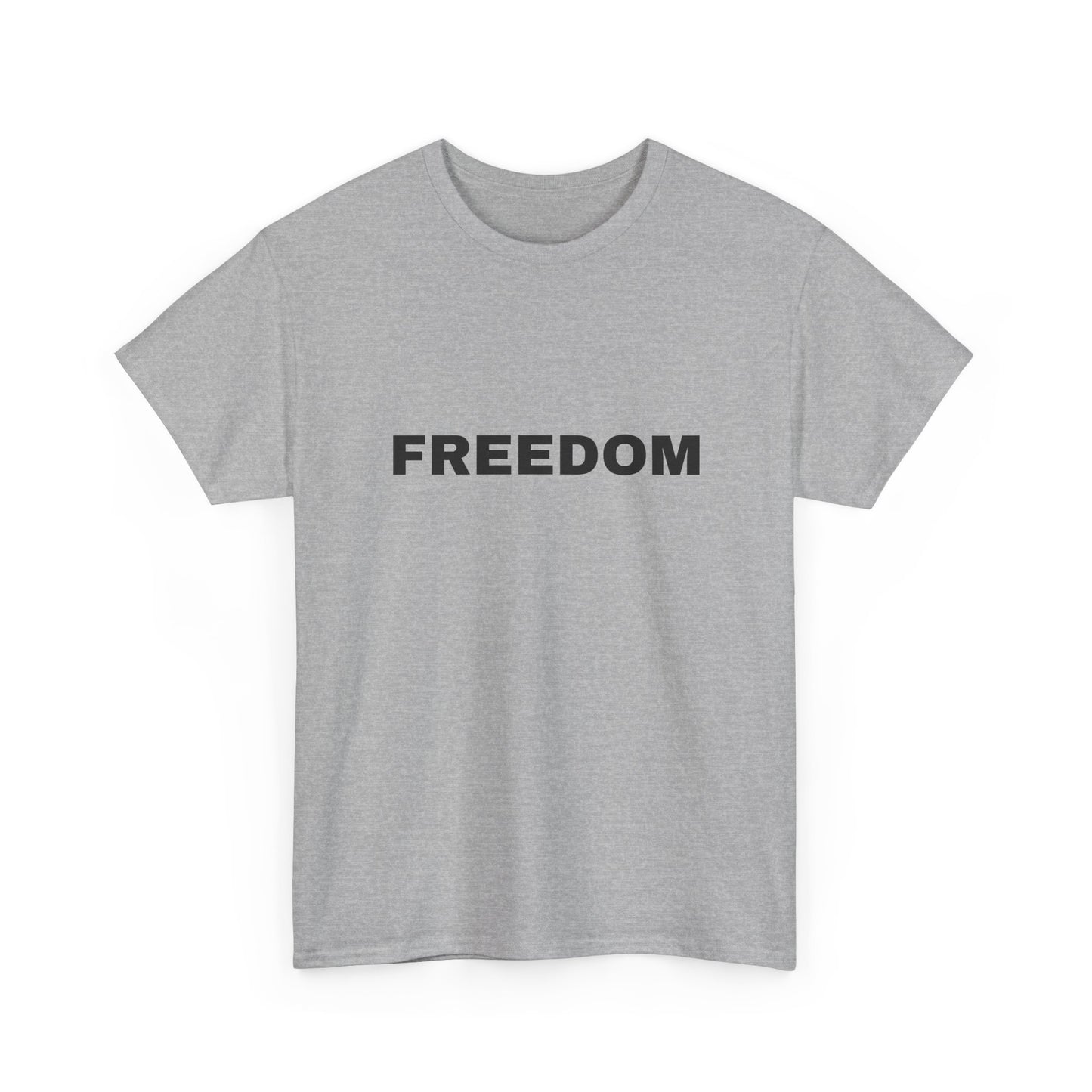 Freedom Unisex Heavy Cotton Tee - Motivational Shirt, Casual Wear, Gift for Activists, Everyday Comfort, Inspirational Apparel