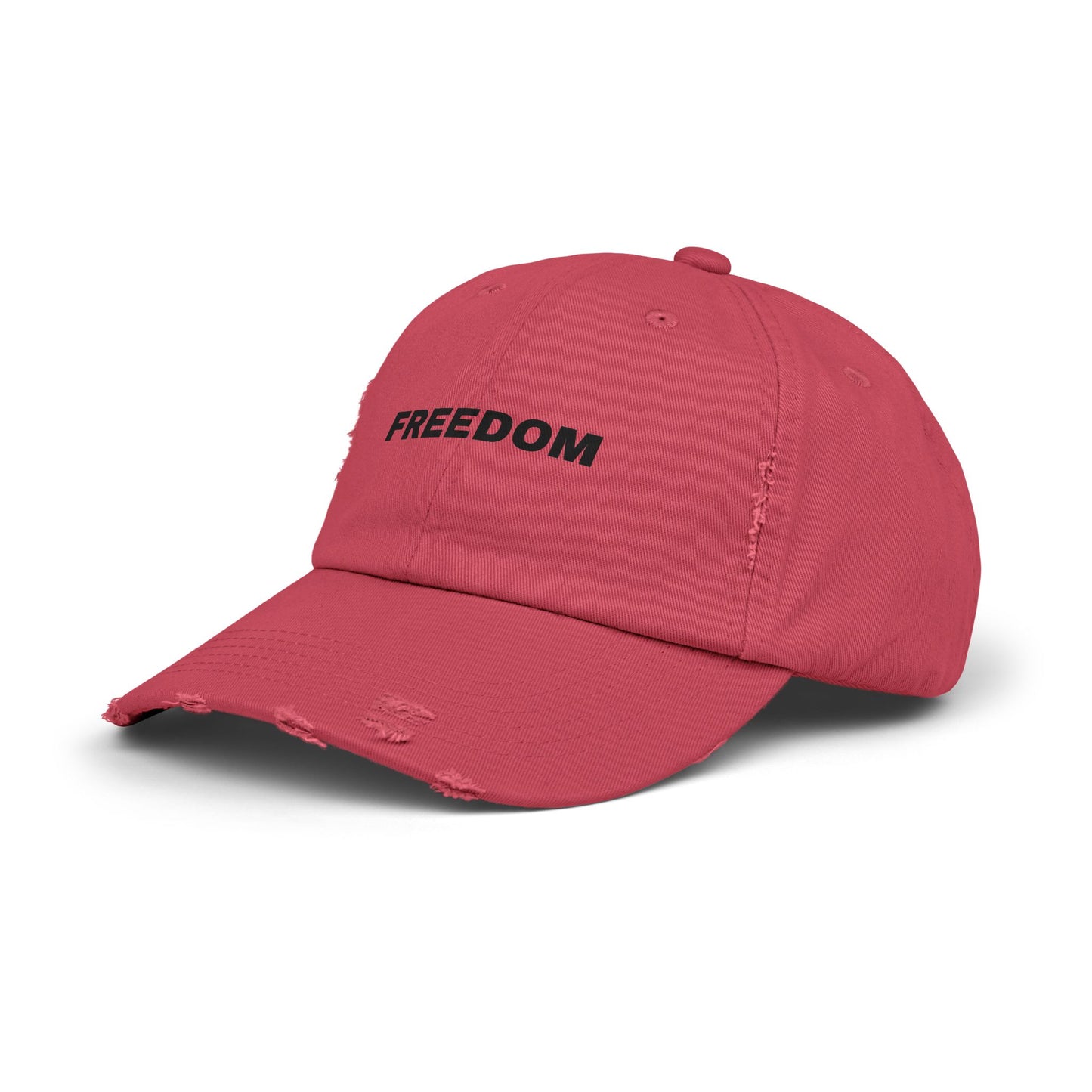 Freedom Distressed Cap - Casual Hat for Outdoor Adventures, Gifts for Friends, Festivals, Everyday Wear, Birthdays