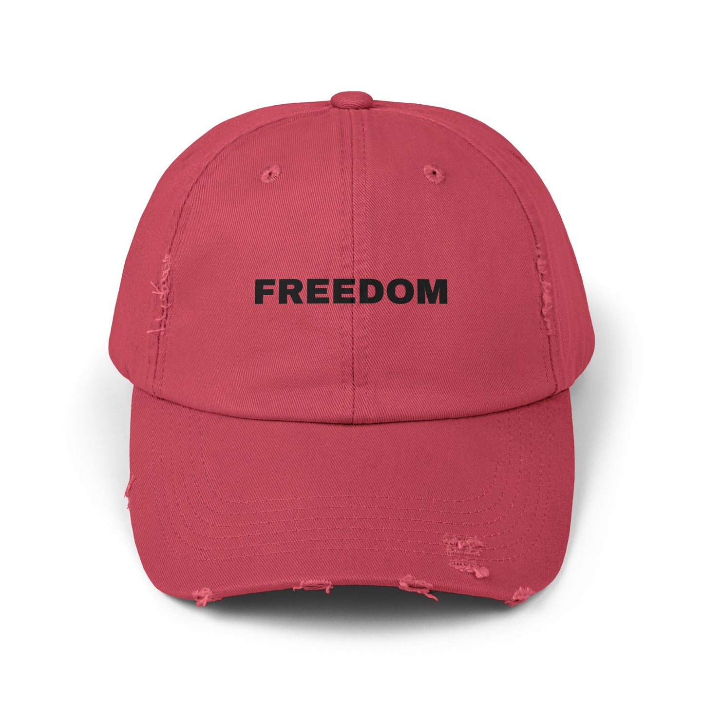 Freedom Distressed Cap - Casual Hat for Outdoor Adventures, Gifts for Friends, Festivals, Everyday Wear, Birthdays