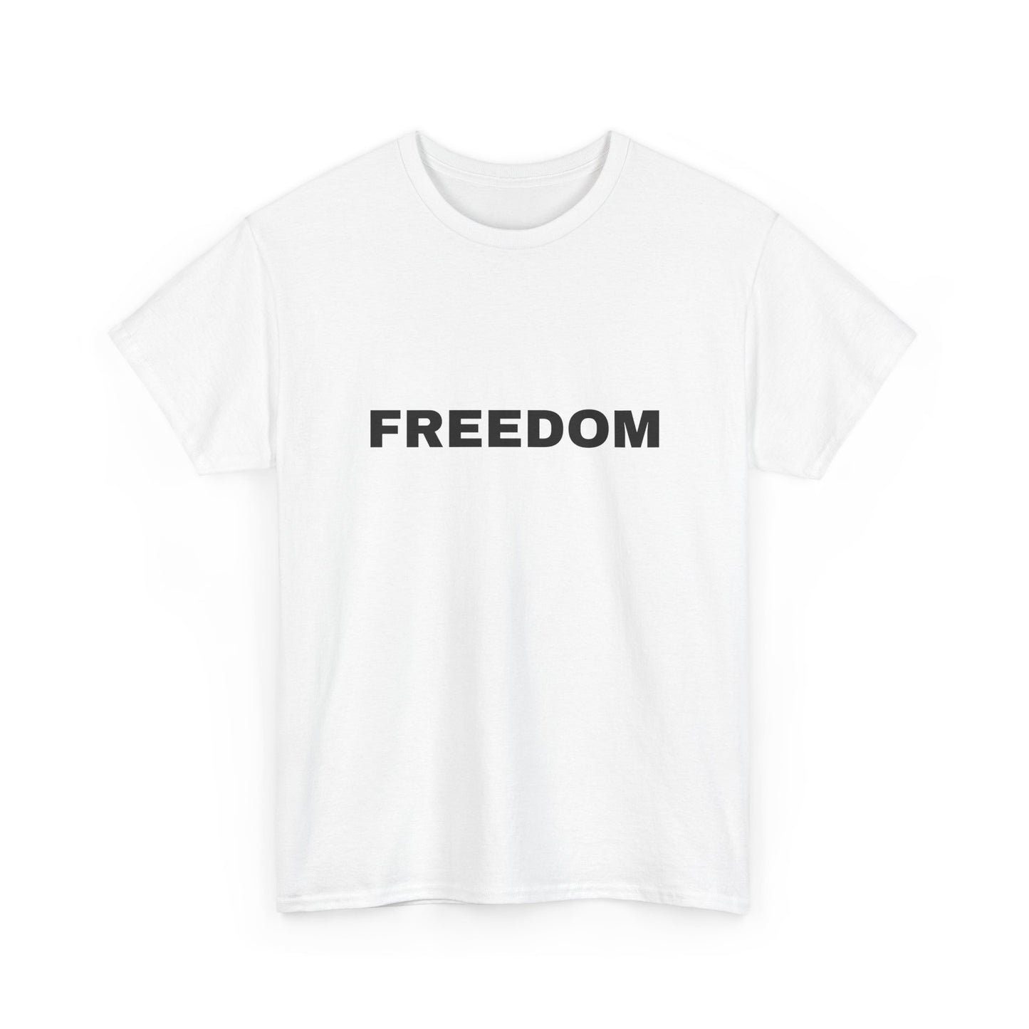 Freedom Unisex Heavy Cotton Tee - Motivational Shirt, Casual Wear, Gift for Activists, Everyday Comfort, Inspirational Apparel