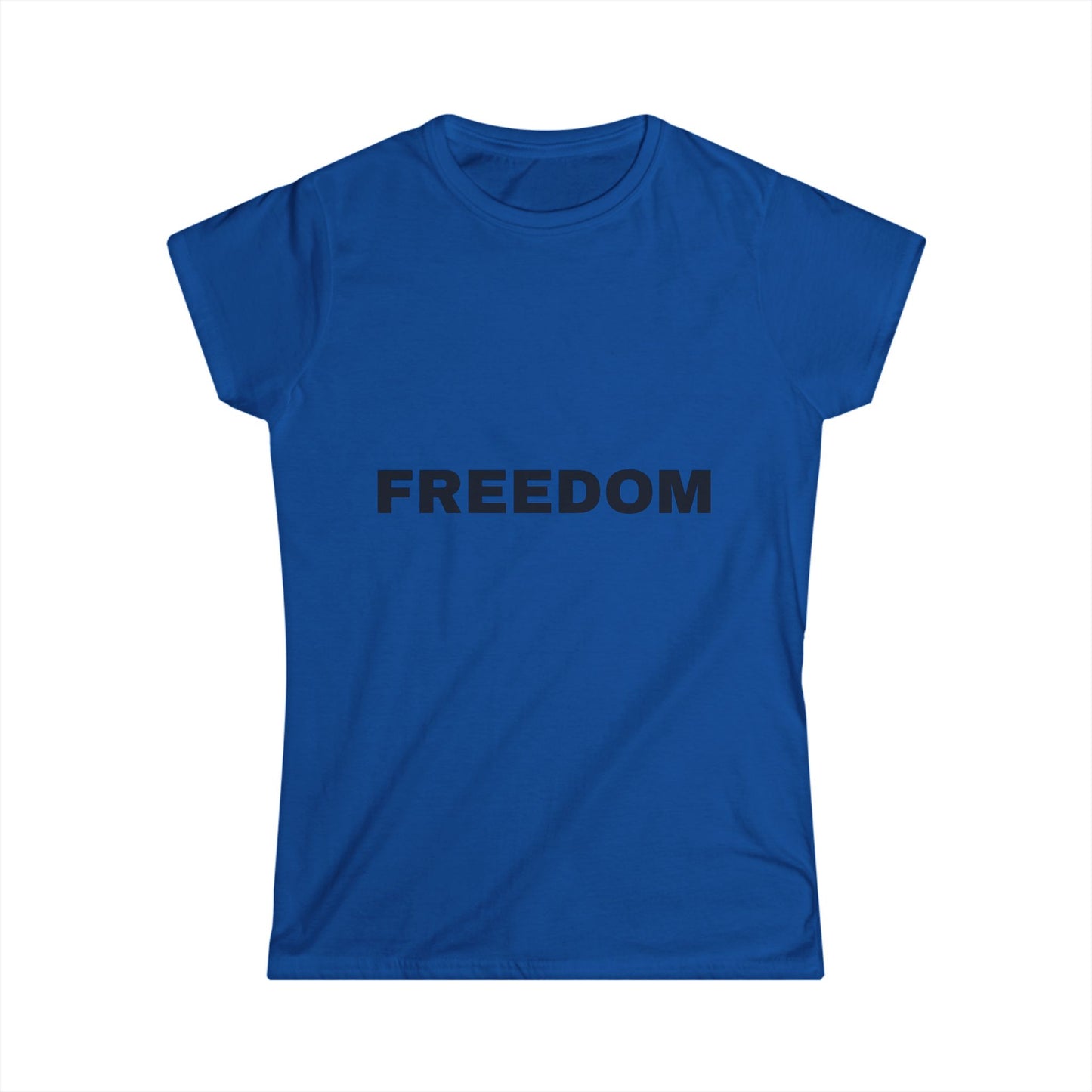 Freedom Women's Softstyle Tee, Vintage Graphic Shirt, Casual Fashion, Gift for Her, Empowerment Apparel, Everyday Wear